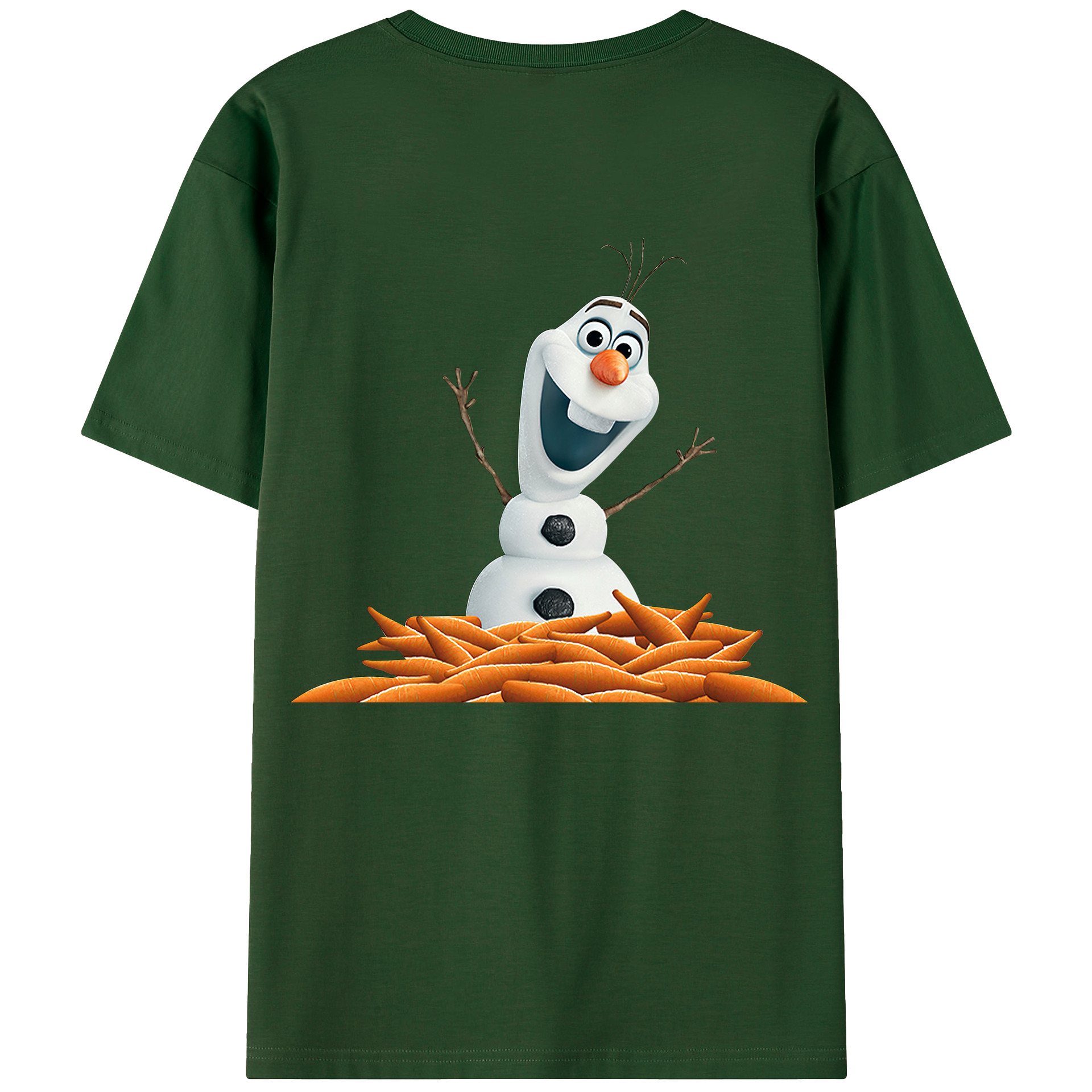 （画像用） アナと雪の女王 アンナ エルサ Frozen Anna Elsa 綿100％半袖Tシャツ（背面プリント）